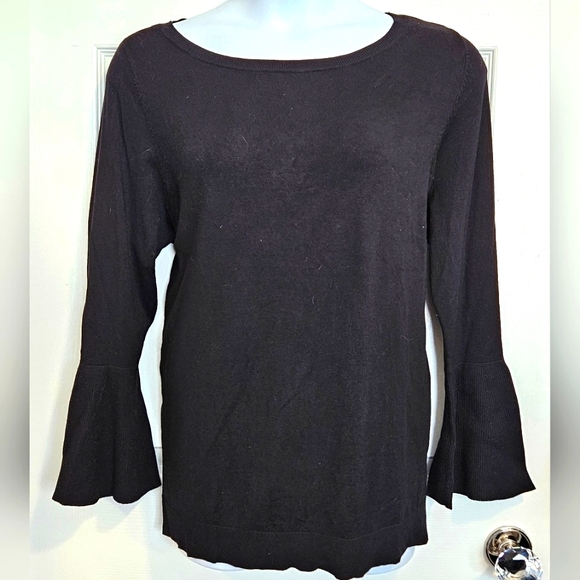 Lane Bryant Sweaters - Lane Bryant, black, lightweight, bell sleeve, sweater. Size 18/20.